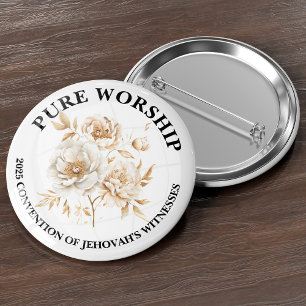 Badge Rond 5 Cm Pure Culte 2025 Convention JW Cadeaux Pin