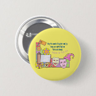 Badge Rond 5 Cm Purim (homonymie)