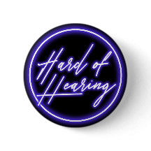 Purple Black Neon Typography Hearing Impaired