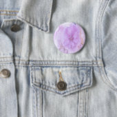Badge Rond 5 Cm Purple Pansy (En situation)