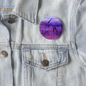 Badge Rond 5 Cm Purple Propriété Privée Horse (En situation)