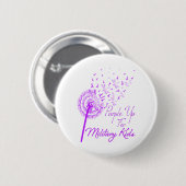 Badge Rond 5 Cm Purple up for Military Kids Dandelion - Mois (Devant & derrière)