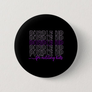 Badge Rond 5 Cm Purple Up For Military Kids Military Child Mois B