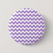 Badge Rond 5 Cm Purple Zigzag, Purple Chevron, Motif géométrique (Devant)