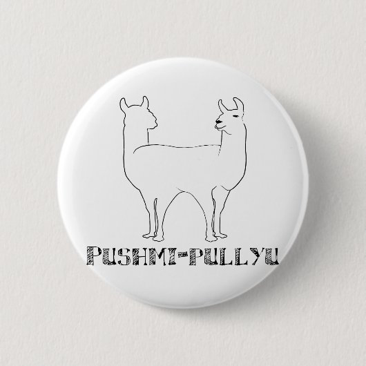 Badge Rond 5 Cm Pushmi-pullyu (Devant)