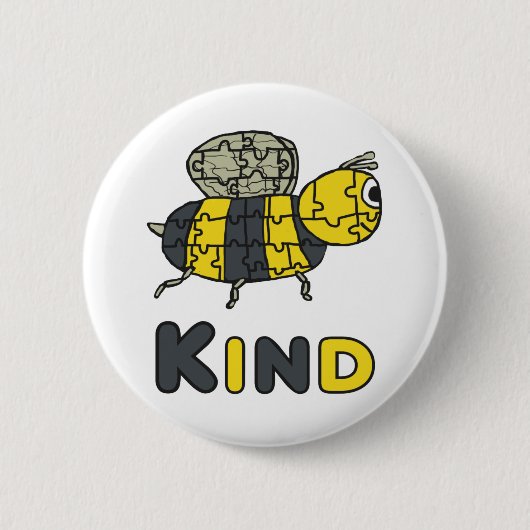 Badge Rond 5 Cm Puzzle (Devant)