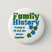 Badge Rond 5 Cm Puzzle d'histoire familiale (Devant)