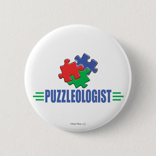 Badge Rond 5 Cm Puzzle drôle (Devant)