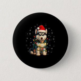 Badge Rond 5 Cm Pyjama de Noël drôle pour hommes et femmes avec ch