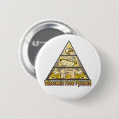 Badge Rond 5 Cm Pyramide alimentaire du Wisconsin (Devant & derrière)