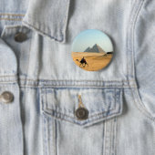 Badge Rond 5 Cm pyramide de chameau (En situation)