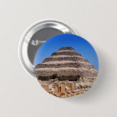 Badge Rond 5 Cm Pyramide de Djoser (Devant & derrière)