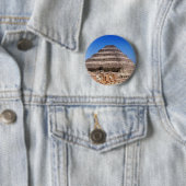 Badge Rond 5 Cm Pyramide de Djoser (En situation)