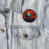 Badge Rond 5 Cm Pyramide de lune (En situation)