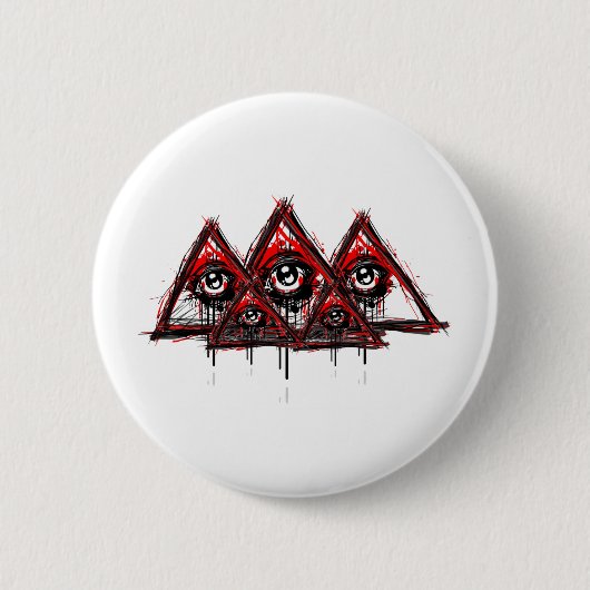 Badge Rond 5 Cm Pyramides (Devant)