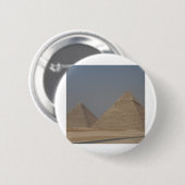 Badge Rond 5 Cm pyramides d'Égypte (Devant & derrière)