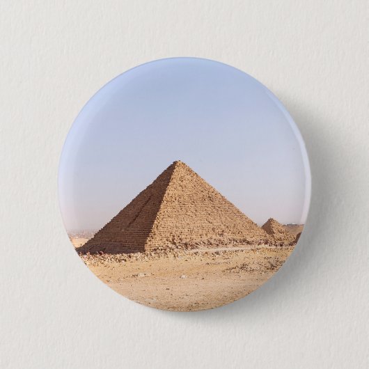 Badge Rond 5 Cm Pyramides d'Égypte (Devant)