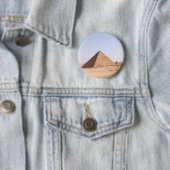 Badge Rond 5 Cm Pyramides d'Égypte (En situation)
