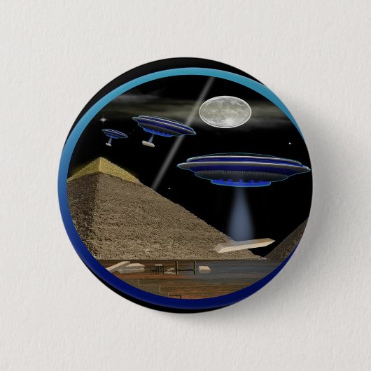 Badge Rond 5 Cm Pyramides égyptiennes (Devant)