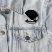 Badge Rond 5 Cm Pyramides noires et blanches (En situation)