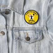 Badge Rond 5 Cm Pyrotechnik ? Bitte de Ja ! (En situation)