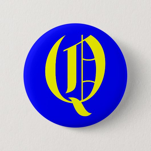 BADGE ROND 5 CM Q - ANCIEN ANGLAIS (Devant)