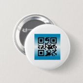 Badge Rond 5 Cm QR Code® : BIENVENUE (Devant & derrière)