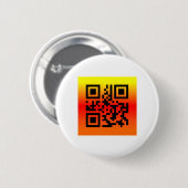 Badge Rond 5 Cm QR Code® dit : BON THANKSGIVING (Devant & derrière)