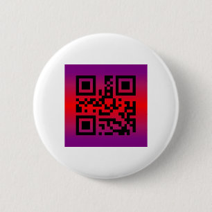 Badge Rond 5 Cm QR Code® dit : HAPPY EASTER