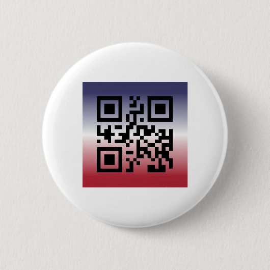 Badge Rond 5 Cm QR Code® dit : HEUREUX 4 JUILLET (Devant)