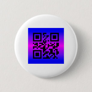 Badge Rond 5 Cm QR Code® Dit : JEUX ANNIVERSAIRE