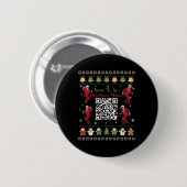 Badge Rond 5 Cm Qr Trump Dance Code Président Dance Code Noël (Devant & derrière)