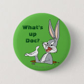 Badge Rond 5 Cm QU’EST-CE QUE LE DOC ?™ BOGS BUNNY™ Rabbit Hole (Devant)