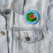 Badge Rond 5 Cm Quadrimelon (En situation)