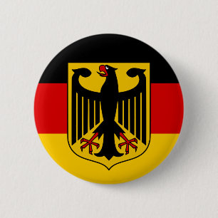 Badge Rond 5 Cm Qualité du drapeau allemand