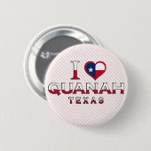 Badge Rond 5 Cm Quanah, Texas (Devant & derrière)