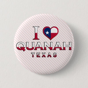 Badge Rond 5 Cm Quanah, Texas