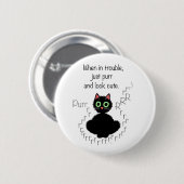 Badge Rond 5 Cm Quand dans le problème (Devant & derrière)