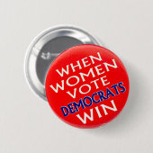Badge Rond 5 Cm Quand les femmes votent - Bouton (Devant & derrière)