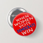 Badge Rond 5 Cm Quand les femmes votent - bouton (Devant & derrière)