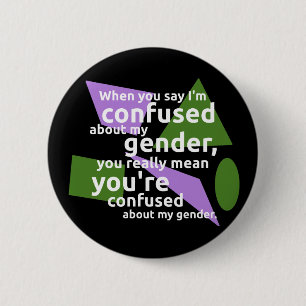 Badge Rond 5 Cm Quand vous me dites suis confondu au sujet de mon