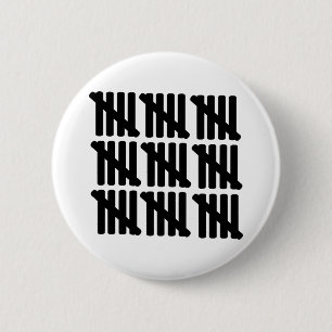 Badge Rond 5 Cm quarante-cinquième anniversaire