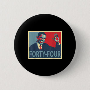 Badge Rond 5 Cm Quarante-quatre président Obama 44 président