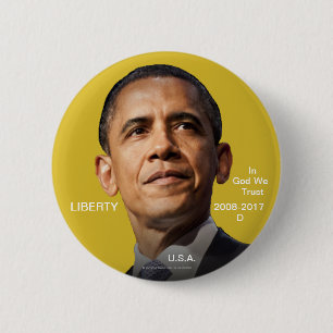 Badge Rond 5 Cm quarante-quatrième Pièce d'or 2008-2017 de POTUS