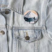 Badge Rond 5 Cm Quartier de Katsuyama par Hiroaki Takahashi (En situation)