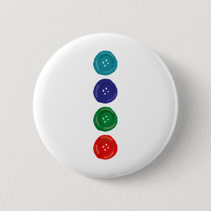Badge Rond 5 Cm Quatre boutons Super Bleu Chat Drôle Halloween Cos