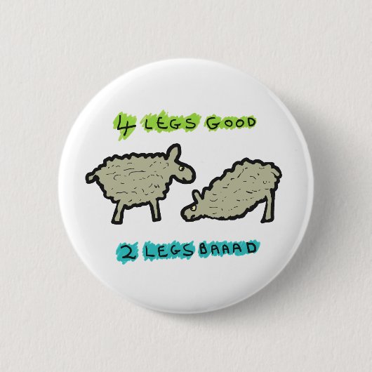 Badge Rond 5 Cm Quatre pattes (Devant)