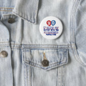 Badge Rond 5 Cm quatre-vingt-dixième conceptions d'anniversaire (En situation)