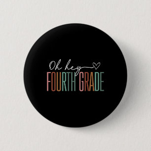 Badge Rond 5 Cm Quatrième année Oh Hé Rétro Rentrée scolaire 4e an