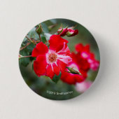 Badge Rond 5 Cm Quatrième d'arbuste de juillet (Devant)